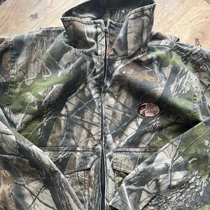 Red Head For Her Real Tree Womens Large Thermolite Coat Removable Linning